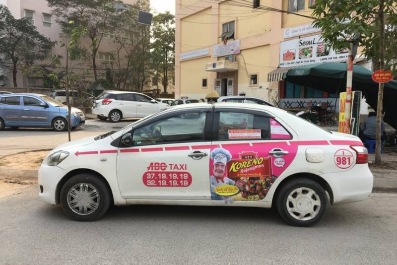 QUẢNG CÁO TRÊN TAXI ABC