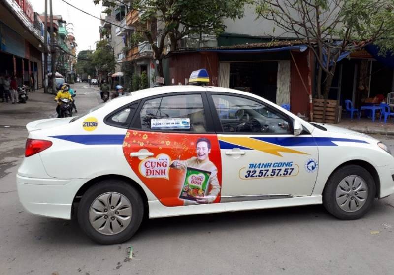 QUẢNG CÁO TRÊN TAXI THÀNH CÔNG