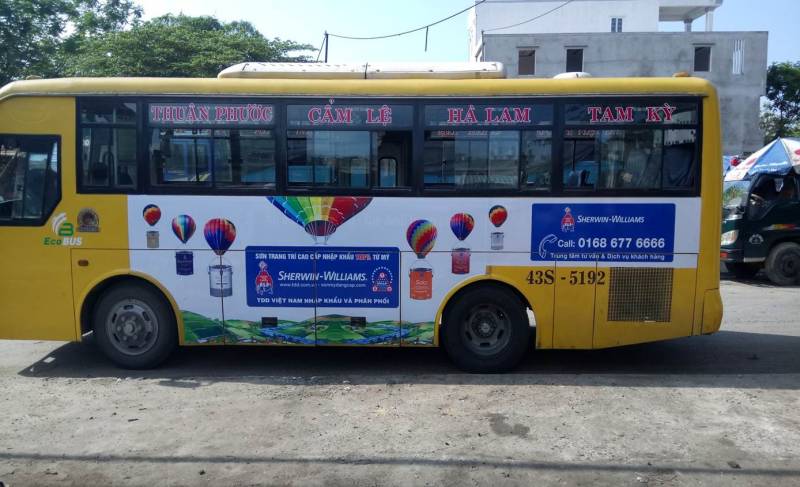 Cho thuê quảng cáo xe Bus tại Đà Nẵng
